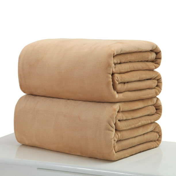 New Super Soft Warm Solid Warm Micro Plush Fleece Pet Blanket Throw Rug Sofa